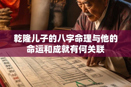 乾隆儿子的八字命理与他的命运和成就有何关联