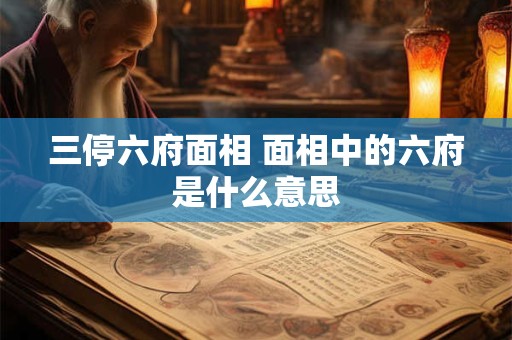 三停六府面相 面相中的六府是什么意思
