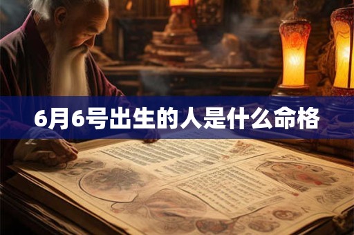 6月6号出生的人是什么命格