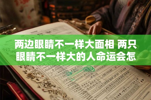 两边眼睛不一样大面相 两只眼睛不一样大的人命运会怎么样 两边眼睛不一样大面相 两只眼睛不一样大的人命运会怎么样