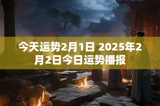今天运势2月1日 2025年2月2日今日运势播报 今天运势2月1日 2025年2月2日今日运势播报
