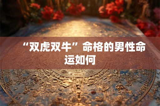 “双虎双牛”命格的男性命运如何