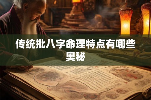 传统批八字命理特点有哪些奥秘