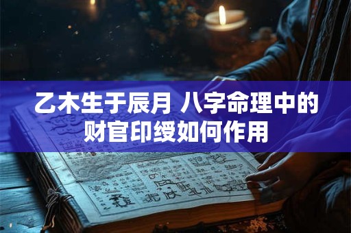 乙木生于辰月 八字命理中的财官印绶如何作用