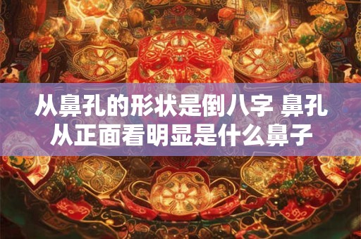 从鼻孔的形状是倒八字 鼻孔从正面看明显是什么鼻子