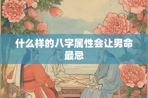 什么样的八字属性会让男命最忌