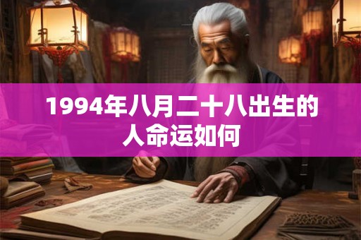 详细阅读:1994年八月二十八出生的人命运如何 1994年八月二十八出生的人命运如何