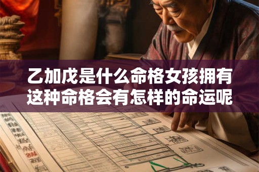 乙加戊是什么命格女孩拥有这种命格会有怎样的命运呢