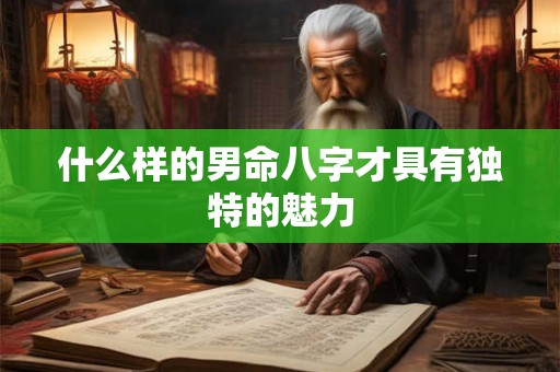 什么样的男命八字才具有独特的魅力
