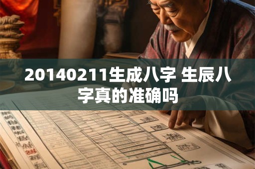 20140211生成八字 生辰八字真的准确吗