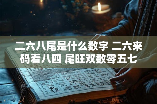 二六八尾是什么数字 二六来码看八四 尾旺双数零五七打一肖