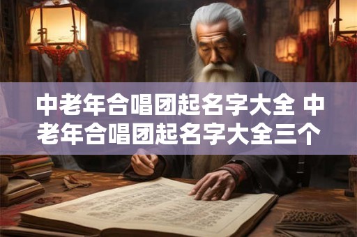 中老年合唱团起名字大全 中老年合唱团起名字大全三个字