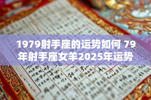 1979射手座的运势如何 79年射手座女羊2025年运势