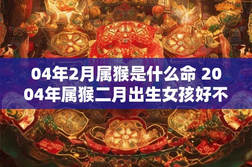 04年2月属猴是什么命 2004年属猴二月出生女孩好不好