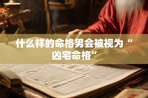 什么样的命格男会被视为“凶宅命格”
