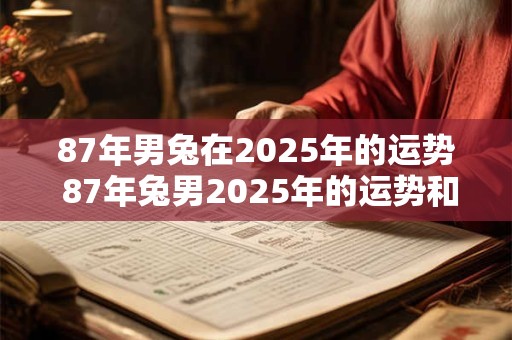 87年男兔在2025年的运势 87年兔男2025年的运势和婚姻