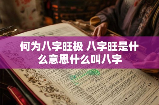 何为八字旺极 八字旺是什么意思什么叫八字 何为八字旺极 八字旺是什么意思什么叫八字