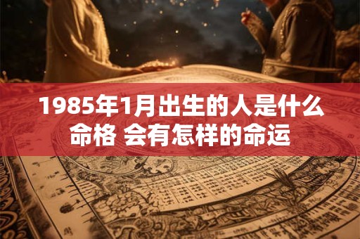 1985年1月出生的人是什么命格 会有怎样的命运