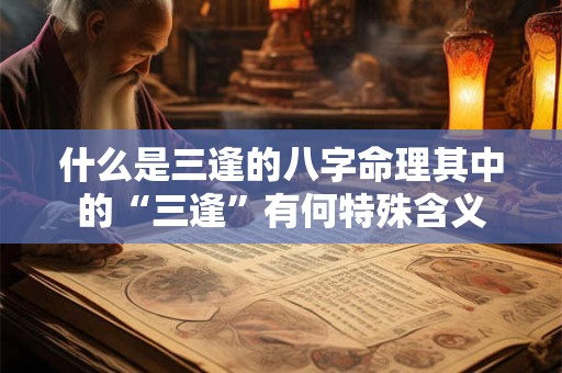 什么是三逢的八字命理其中的“三逢”有何特殊含义