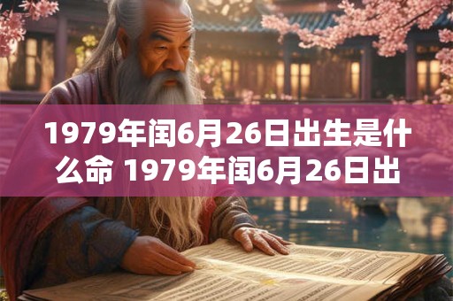 1979年闰6月26日出生是什么命 1979年闰6月26日出生是什么命能活多大年龄