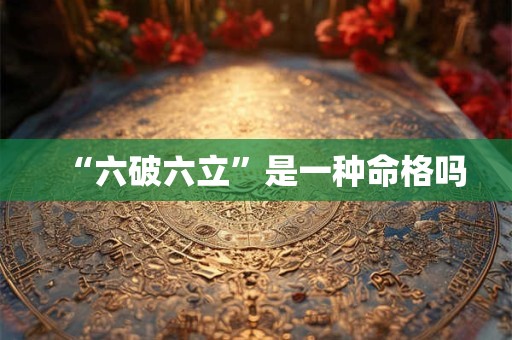 “六破六立”是一种命格吗