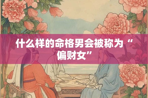什么样的命格男会被称为“偏财女”