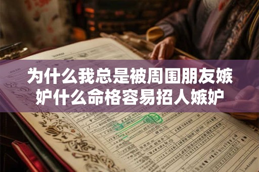 为什么我总是被周围朋友嫉妒什么命格容易招人嫉妒