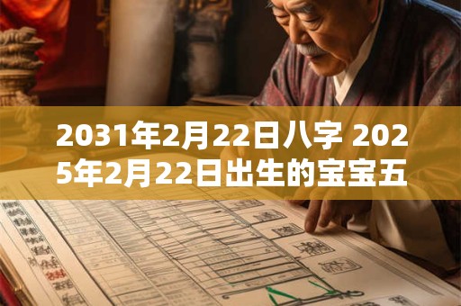 2031年2月22日八字 2025年2月22日出生的宝宝五行怎么样