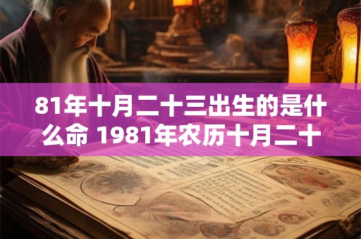 81年十月二十三出生的是什么命 1981年农历十月二十三属鸡的是什么命