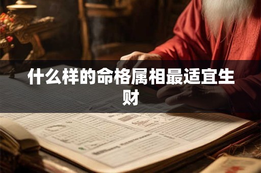 什么样的命格属相最适宜生财