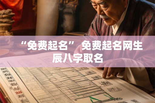 “免费起名” 免费起名网生辰八字取名