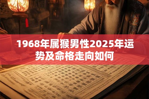 1968年属猴男性2025年运势及命格走向如何