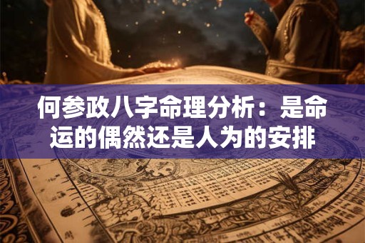 何参政八字命理分析：是命运的偶然还是人为的安排