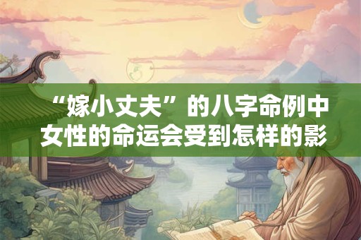 “嫁小丈夫”的八字命例中 女性的命运会受到怎样的影响