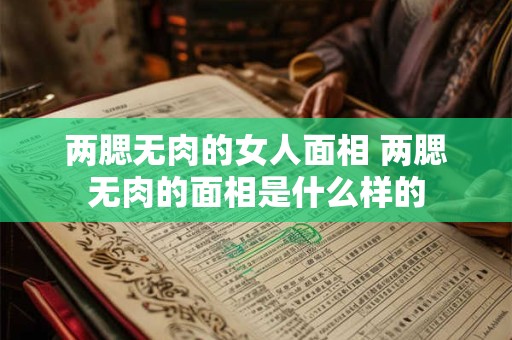 两腮无肉的女人面相 两腮无肉的面相是什么样的