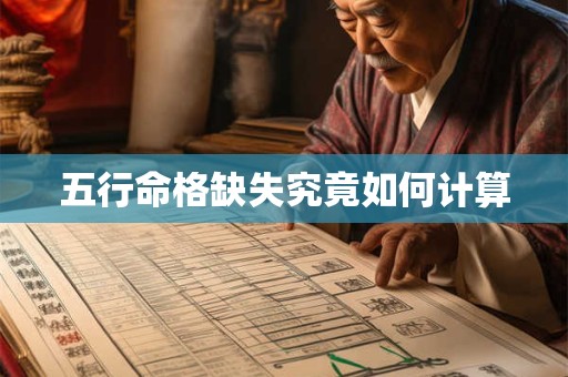 五行命格缺失究竟如何计算