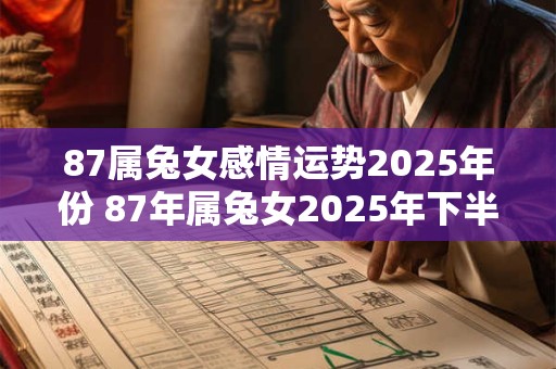 87属兔女感情运势2025年份 87年属兔女2025年下半年感情运势