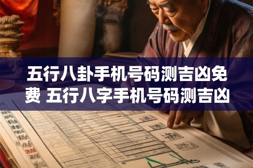 五行八卦手机号码测吉凶免费 五行八字手机号码测吉凶(超准)