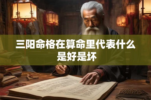 三阳命格在算命里代表什么 是好是坏