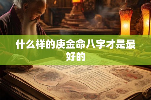 什么样的庚金命八字才是最好的