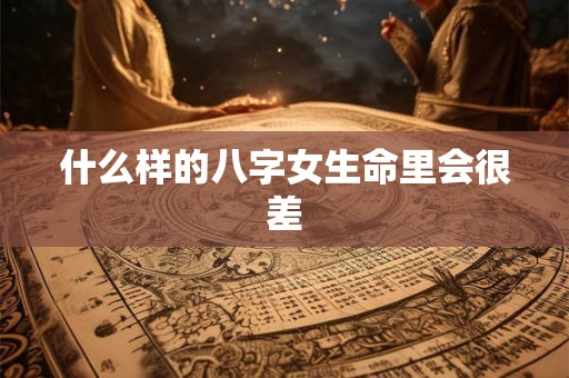 什么样的八字女生命里会很差