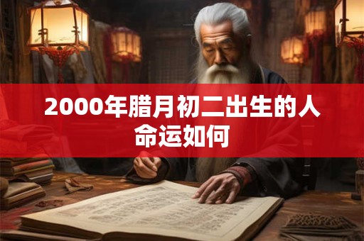 2000年腊月初二出生的人命运如何