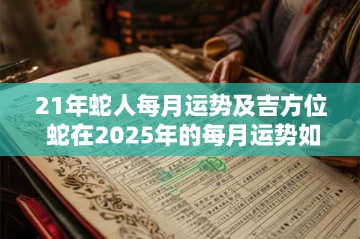 21年蛇人每月运势及吉方位 蛇在2025年的每月运势如何