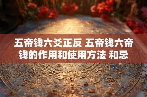 五帝钱六爻正反 五帝钱六帝钱的作用和使用方法 和忌讳