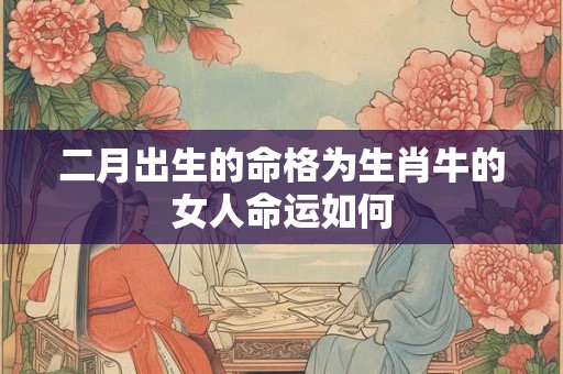 二月出生的命格为生肖牛的女人命运如何