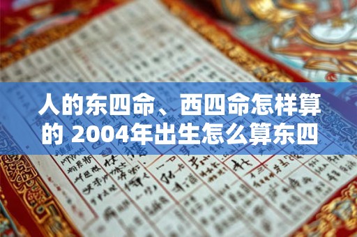 人的东四命、西四命怎样算的 2004年出生怎么算东四命 人的东四命、西四命怎样算的 2004年出生怎么算东四命