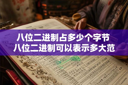八位二进制占多少个字节 八位二进制可以表示多大范围的十进制整数