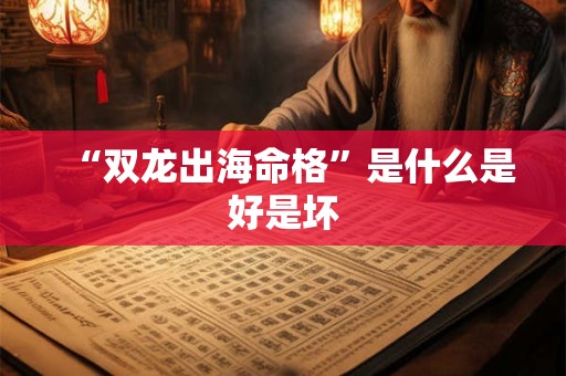 “双龙出海命格”是什么是好是坏