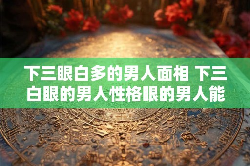 下三眼白多的男人面相 下三白眼的男人性格眼的男人能成功