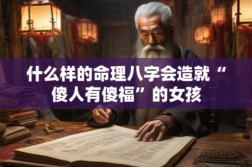 什么样的命理八字会造就“傻人有傻福”的女孩